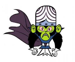 Puzzle Ο ευφυής πίθηκος Mojo Jojo είναι ο μεγαλύτερος εχθρός του αδελφές Utonium, το Powerpuff Girls